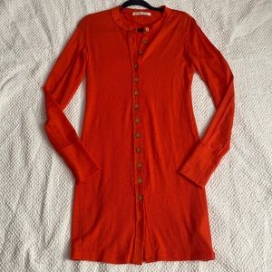 We the Free midi red henley dress